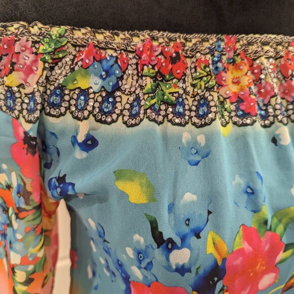 Very Colorful Multicolor Summer Top XS/S - Picture 3 of 9